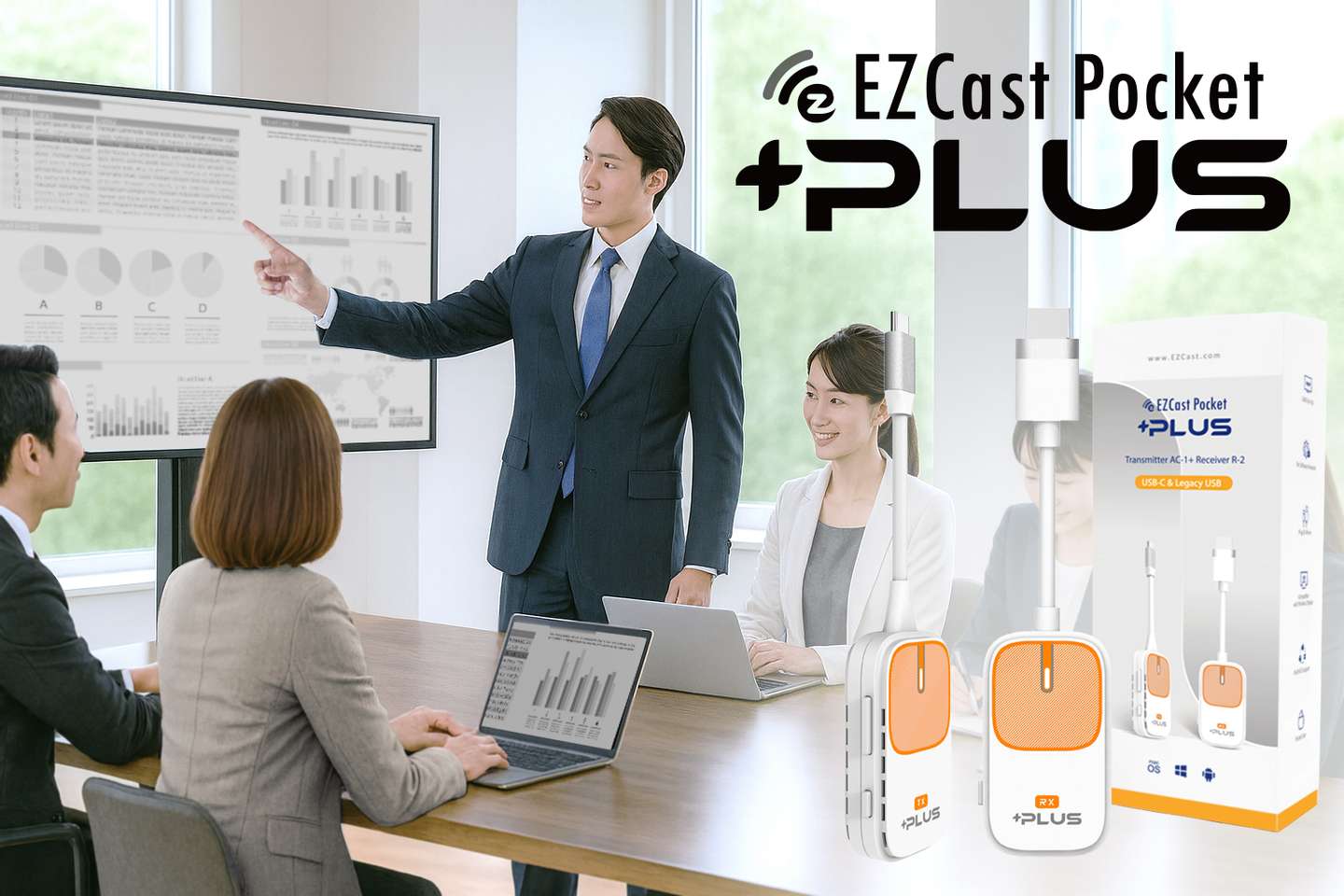 EZCast Pocket PLUS レビュー： 「さすだけ」＋「無線接続」2in1の